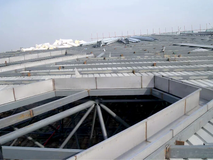 和龙安吉县体育馆网架